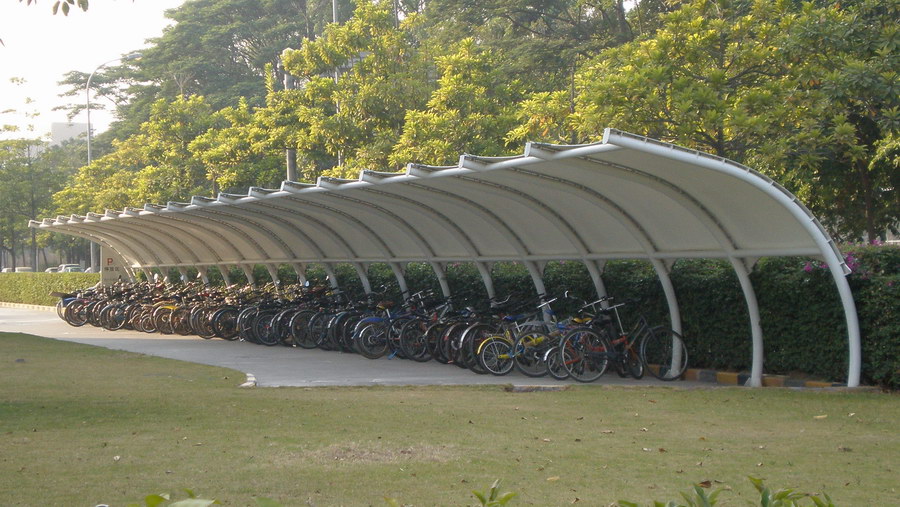 上海大學(xué)自行車車棚
